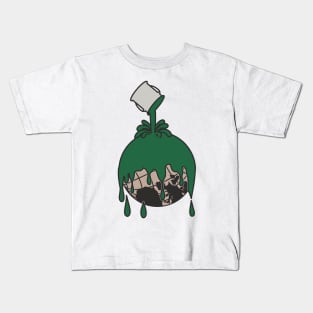 Real Paint (Green) Kids T-Shirt